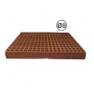 Bouwstaalmat rond 8 (onbehandeld)